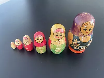 Vintage Russian Nesting Dolls Matryoshka From Kirov Nolinskaya Factory 1987 • $111