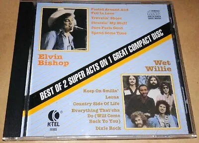 ELVIN BISHOP/WET WILLIE-THE BEST OF 2 SUPER ACTS-CD-(Southern Rock) • $14.99