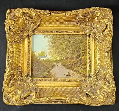 A 19thC Painting Oil On Board Rural Woodland Signed A R Taylor Framed • £250