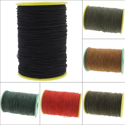 0.5mm Elastic Nylon Cord Black White 1M-10M Thread For Beading Braiding COLOURS  • £2.99