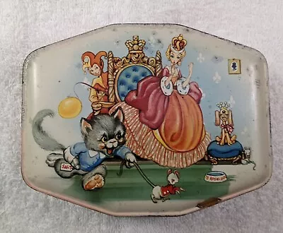 Vintage Small  Horner  Toffee Tin Box Nursery Rhyme PUSSYCAT ... 50S Cats • $15.99