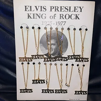 Elvis Presley 1977 King Of Rock Boxcar Necklace Store Display 11 In Total Rare • $150