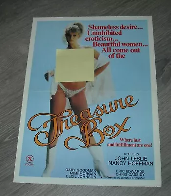 Treasure Box Promo Movie Pressbook John Leslie Nancy Hoffman Sexploitation • $9.99