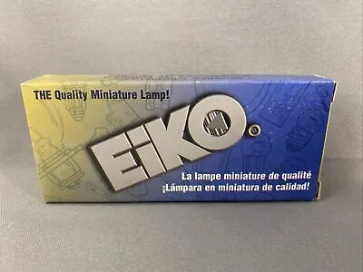 Box Of 10 Eiko 555 Miniature Lamps 6.3 Volt 0.25 Amp T3-1/4 Mini Wedge Base • $9.88