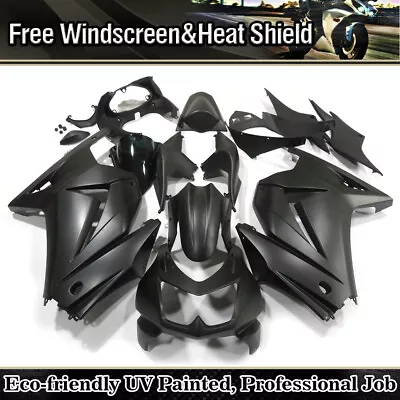 Black Injection Fairing Body Kit For Kawasaki Ninja 250 250R EX250 2008-2012 09 • $349.99