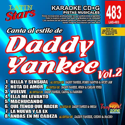Karaoke Latin Stars 483 Daddy Yankee Vol.2 • $11.99