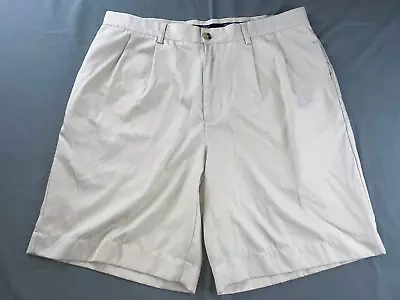 Jack Nicklaus Pleated Microfiber Golf Shorts. Beige Men's Size 34. EUC!! • $15.99