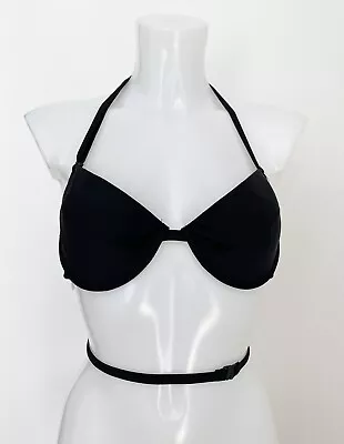 £3.20 • Buy Black Halterneck Waist Fastening Bra For Open Backless Dresses/Tops Backless 34D