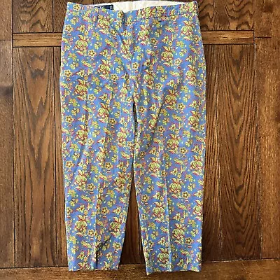 Polo Ralph Lauren Pants Men’s Size 35x25 Floral Paisley Hawaiian Flowers Hemmed • $37.95