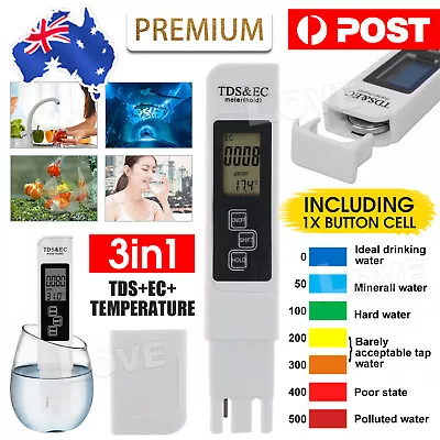 Digital Water Quality Test Pen TDS EC Meter Tool Hydroponics Aquarium Teste Pen • $7.95