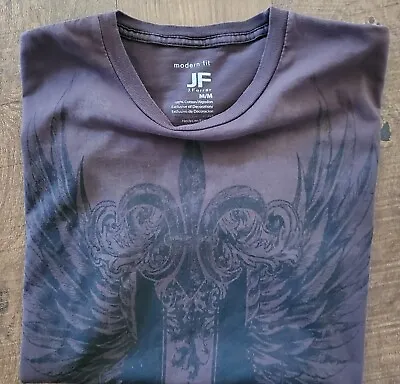 Jf J.ferrar Modern Fit Men's Size M Brown T-shirt Great Condition Short Sleeves  • $16