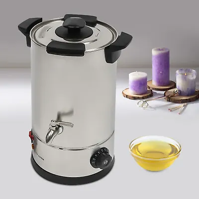 Wax Melter Wax Melting Pot Temperature Control 10L Electric Candle Melting Pot • £95