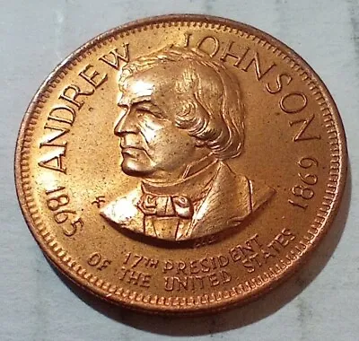 Andrew Johnson 17th President Of The United States Of America Token Coin • $5.59