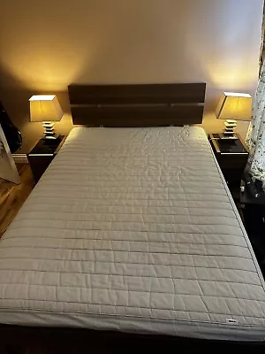 Double Bed SET With Mattress (IKEA) With Matching Side Tables And Lamps • £100