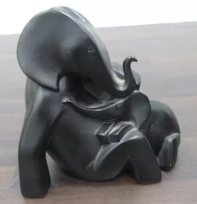 The Leonardo Collection Mother & Baby Elephant Figurine 5  Tall. • £4.99