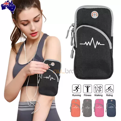 Sports Armband Phone Holder Arm Band Jogging Exercise Gym Running IPhone Samsung • $9.95