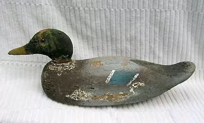 Antique Wooden Duck Decoy - Marked Victor - Glass Eyes - 16 1/2  Long -67 Of 67 • $175