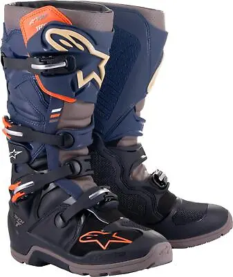 Alpinestars Tech 7 Enduro Drystar Mens MX Offroad Boots Black/Night Navy • $479.95