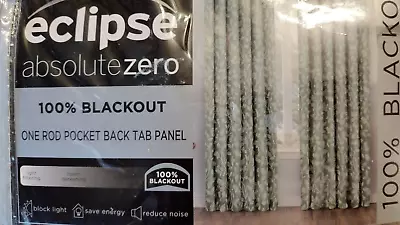 Eclipse Absolute Zero Nora Botanical Print Blackout 50 X 95   (1 Curtain Panel) • $19.99