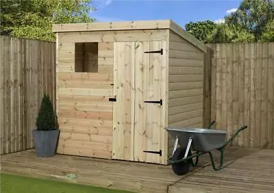 Empire 1500 Pent Garden Shed Wooden 6X5 6ft X 5ft SHIPLAP TONGUE & GROOVE WINDOW • £593.40