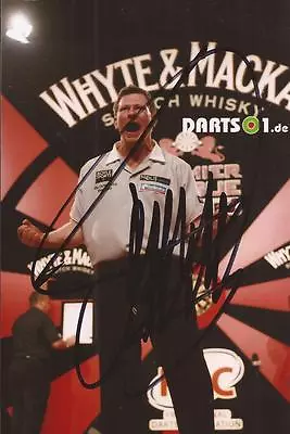 DARTS: JAMES WADE 'THE MACHINE' SIGNED 6x4 ACTION PHOTO+COA **PROOF** • £9.99