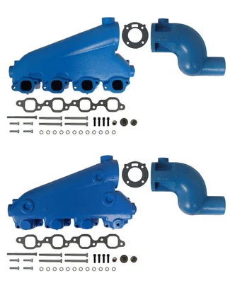 $1336.99 • Buy Barr Manifold Exhaust Kit For Crusader Big Block GM End Style W/ 3  Elbows
