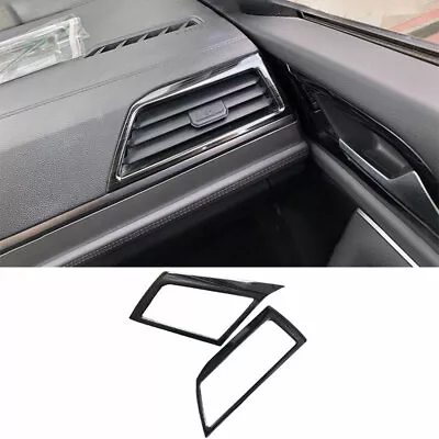 Left And Right Air Outlet Vent Trim For Volkswagen Jetta Mk7 2019-23 Steel Black • $25.54