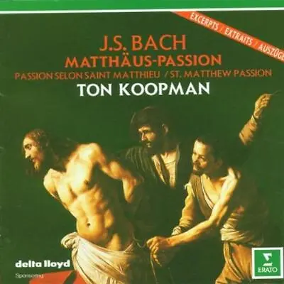 St Matthew's Passion - Music CD - AboKoopmanBach -  1994-03-08 - Elektra / Wea • $6.99