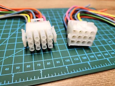 12 Pin Molex Electrical Connector Plug Male Female Set With Pigtails • $12.99