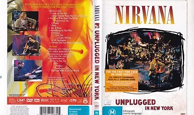 Nirvana Dvd Incl Booklet - Unplugged In New York Exc • $12.59