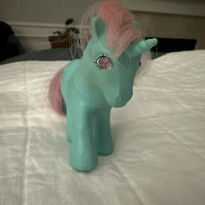 Vtg 1985 My Little Pony G1 Fizzy Green Twinkle Eye Unicorn Milk Shake Soda MLP • $12