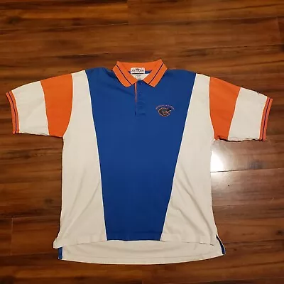 Vintage 90s University Of Florida Gators Ncaa Antigua Sport Polo Shirt Large • $22