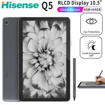 Hisense Q5 10.5  E Ink RLCD Screen EBook Reader Tablet PC 4G LTE Mobile Phone • £337.77