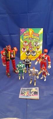 £5 • Buy Power Rangers Job Lot Bandai 1993 Flip Heads X1 Metal Figure Stickers &  Book.