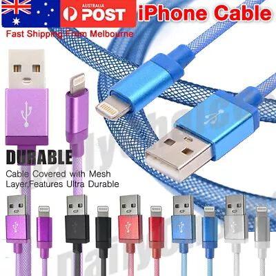 Heavy Duty Charging USB Data Cable Charger 1M 2M 3M For IPhone 12 11 10 8 13 14 • $5.93