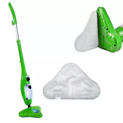 Brand New H20 H2O StickOn White (X5 Steam Mop) Washable Cleaning Pads Microfiber • $14.38