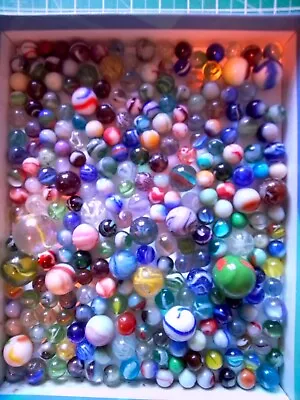 JobLot Of Old Marbles. Swirls Whispers Wirepulls Etc. See Images. Playworn. • $17.88