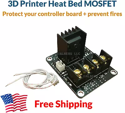 Prusa I3 3D Printer Heated Bed MOSFET Board Power Module Upgrade I3 FREE US SHIP • $8.99