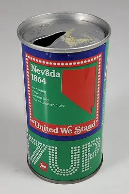 Vintage 7Up 12oz Straight Steel Can 1976 USA United We Stand State Nevada • $10.10