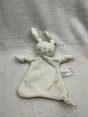 Pure Love Bunny Rabbit Baby Comforter Blanket Blankie Soother Soft Toy • £11.99