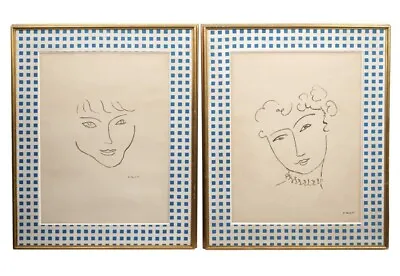 Two Framed Face Lithographs After Henri Matisse 31 X 25 Inches Each  • $391.99