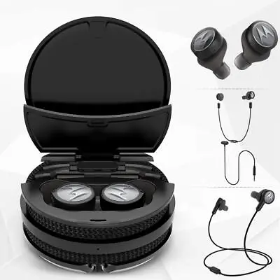 Motorola Tech 3-3-in-1 Smart True Wireless Headphones - Cordless Earbuds + Cable • $39.99