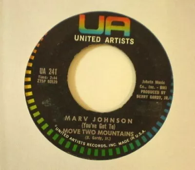 Marv Johnson UA 241 Move Two Mountains • $6