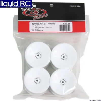$18.45 • Buy DE Racing -SS4-LW Speedline ST Wheels For TLR 22T / WHITE / 4 Pieces