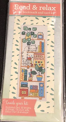 £4.95 • Buy Cross Stitch 2-in-1 Bookmark & Card Kit  -  Read & Relax