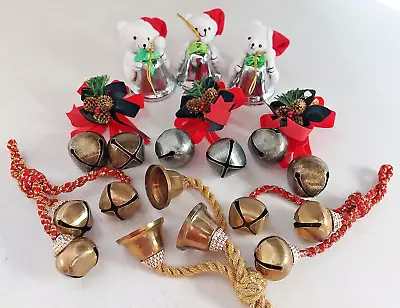 Vintage Lot Of Christmas Bell / Sleigh Bell Ornaments • $19.99