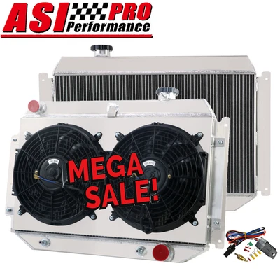 $307 • Buy 3ROW Aluminum Radiator Shroud Fan Relay Fit Holden HG/HT/HK/HQ/HJ/HX/HZ Chevy V8