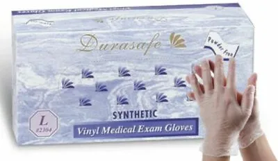 DURASAFE Vinyl Medical Exam Gloves 100/Box  Non-Latex Powder Free • $14.37