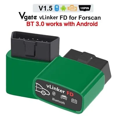 Vgate VLinker FD BT3.0 OBD2 Bluetooth Diagnostic Instrument Wireless For FORScan • $50.99