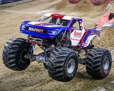 Big Foot Summit Monster Truck Running On Track 8x10 Glossy Photo #8n • $2.69